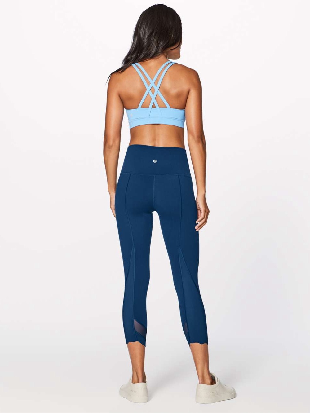 Lululemon Special Edition Wunder Under Crop II  (Scallop 23") Night Tide Blue